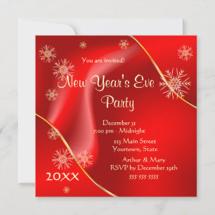 Invitation Superbe fête du Nouvel An 2022