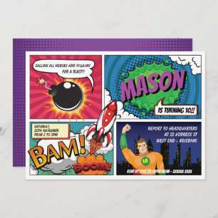 Invitation Superhero