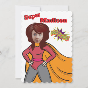Invitation Superhero Anniversaire de enfant