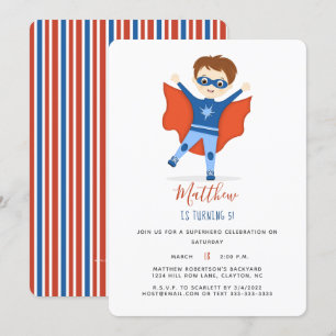 Invitation Superhero Boy