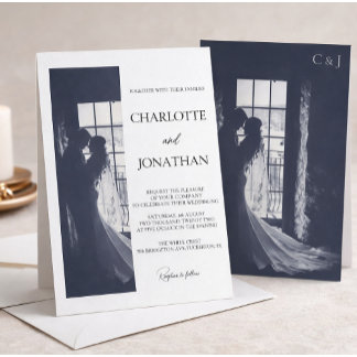 Invitation Superposition de photo élégante de script mignon M