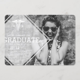Invitation Superposition moderne | RN Graduation Party Photo