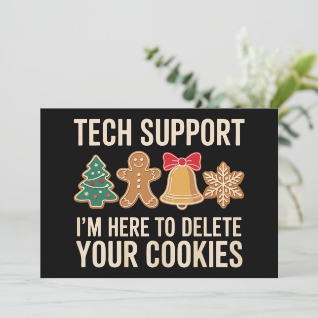 Invitation Support technique de Noël ici pour supprimer les c (Debout devant)