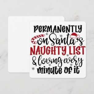 Invitation Sur la liste noire du Père Noël pour toujours et l