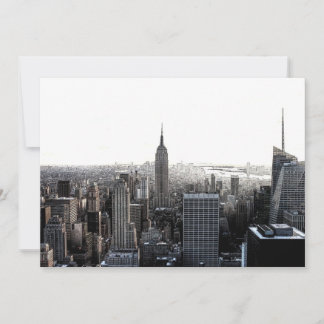 Invitation sur la skyline de New York City