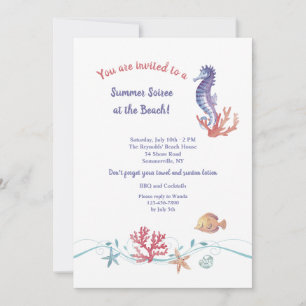 Invitation sur la vie marine