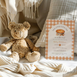 Invitation sur le Baby shower à tarte Little Cutie