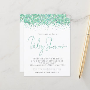 Invitation sur le Baby shower de Parties scintilla
