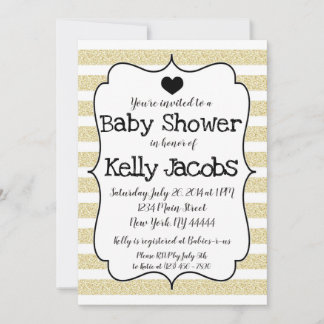 Invitation sur le Baby shower de Parties scintilla