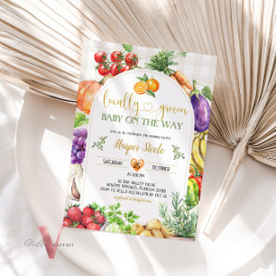 Invitation sur le Baby shower des agriculteurs cul