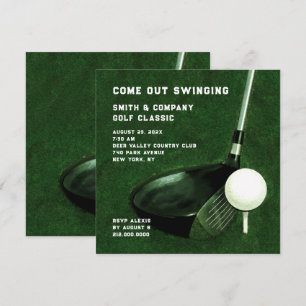 Invitation sur le thème du golf