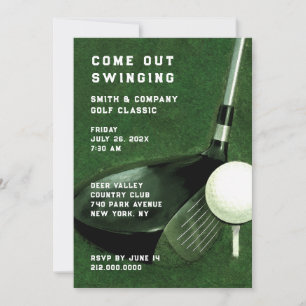 Invitation sur le thème du golf
