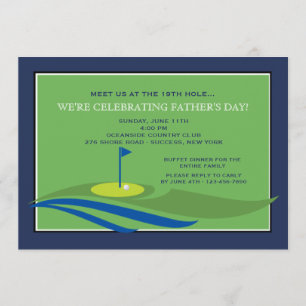 Invitation Sur l'invitation à la Fête des pères verte