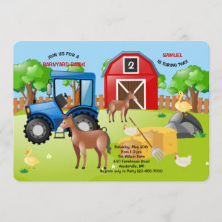 Invitation Sur l'invitation de la ferme