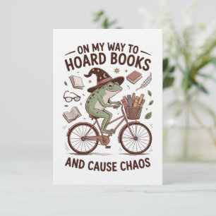 Invitation Sur mon chemin pour thésauriser des livres et caus