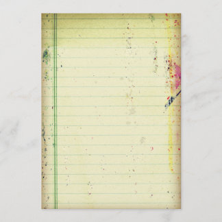 Invitation sur papier pour ordinateur portable