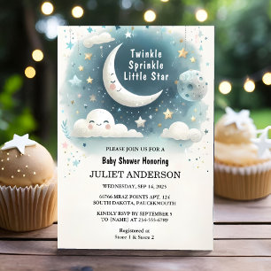 Invitation Sur Parties scintillant Twinkle Twinkle Little Sta