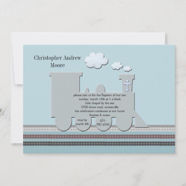 Invitation Sur piste bleue (Devant)