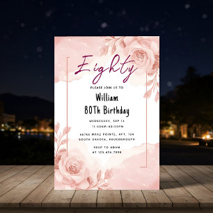 Invitation Sur Retro Amusant Humour Adulte Happy Chic 80e ann