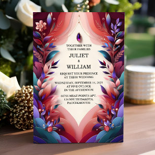 Invitation Sur Rich Soft Turquoise Fall Gem Bold Jewel Tone M