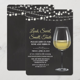 Invitation sur tableau noir pour une soirée de dég