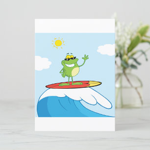 Invitation Surf de grenouille