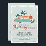 Invitation Surf du Père Noël| Fête virtuelle de Noël<br><div class="desc">Une invitation virtuelle à fêter Noël avec de jolies illustrations dessinées à la main qui dépeignent un thème tropical moderne de la mi-siècle. Plein de charme, ces créations évoquent une nostalgie festive. Ajoutez votre libellé personnalisé à cette conception en utilisant les zones "Modifier ce modèle de conception" situées à droite...</div>