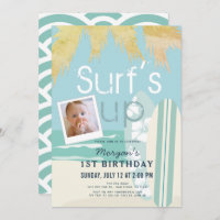 Surf Up Boy Surfboards Beach Photo 1er anniversair