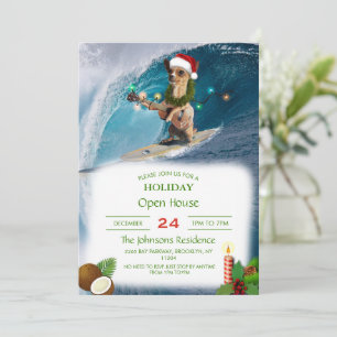Invitation Surfing de Christmas
