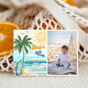 Invitation Surfs Up Beach 1er anniversaire Photo