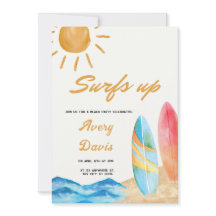Surfs up Beach garçon fête d'anniversaire