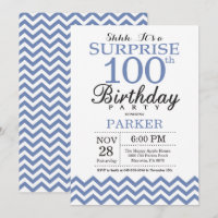 Surprise 100e Anniversaire Chevron Bleu