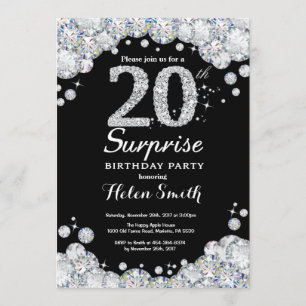 Invitation surprise 20e anniversaire Silver Diamon