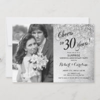 Surprise 30e anniversaire avec photo - Argent