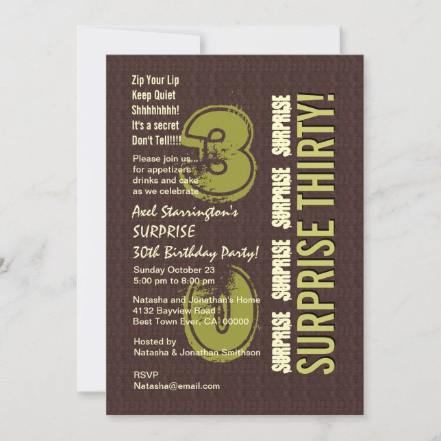 Invitation SURPRISE 30e anniversaire V11 (Devant)