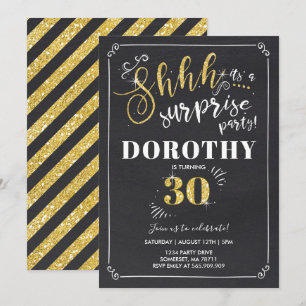 Invitation surprise 30e anniversaire Vintage surpr