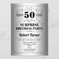 Surprise 50e anniversaire - Silver Black