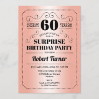 Surprise 60e anniversaire - Rose Gold Black