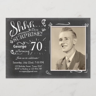 Invitations Faire Part 70 Ans Zazzle Fr