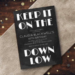 Invitation Surprise Amusement Bas Anniversaire