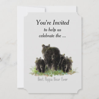 Invitation Surprise Anniversaire Meilleur Poppa Jour Amusant 