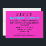 Invitation Surprise Cinquantième anniversaire<br><div class="desc">VEUILLEZ ME CONTACTER SI VOUS AVEZ BESOIN D'AIDE AVEC CE MODÈLE ! Bonjour ! Merci de visiter Donna Gotlib Designs et de voir tout ce que nous avons à offrir. Je sais que vous avez le choix lorsque vous faites vos achats et que vous voulez savoir que j'apprécie votre entreprise.Découvrez d'autres...</div>