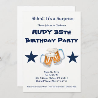 Invitation Surprise d'anniversaire