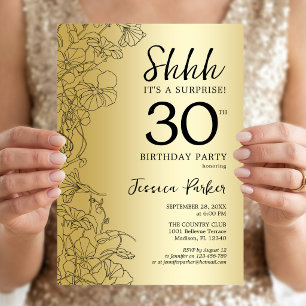 Invitation Surprise d'anniversaire 30 ans