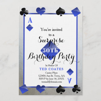 invitation surprise d'anniversaire du casino