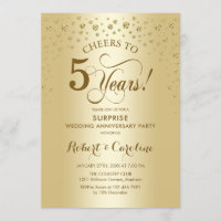 Surprise Golden 5th Anniversary Celebration