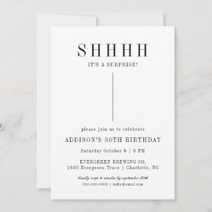 invitation surprise moderne