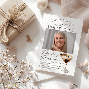 Invitation SURPRISE PARTY A Tini Bit Ancien Martini 50e