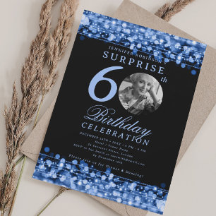 Invitation SURPRISE Photo 60e anniversaire Marine Lumières bl