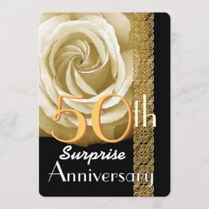 Invitation surprise pour le 50e anniversaire Rose